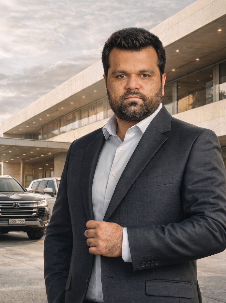 Mr. Zeeshan Ahmed, owner of ZJ Rent A Car